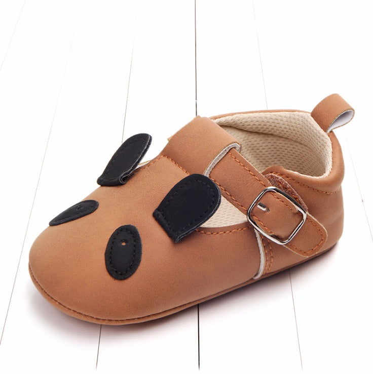 Cartoon Animal Baby Shoes - Soft Non-Slip Leather First Walking Shoes - DropOnline.co