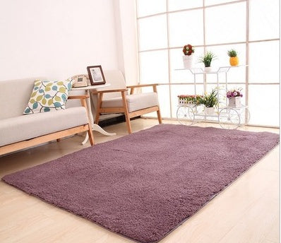 Living Room Rug Area Solid Carpet Fluffy Soft Home Decor White Plush Carpet Bedroom Carpet Kitchen Floor Mats White Rug Tapete - DropOnline.co
