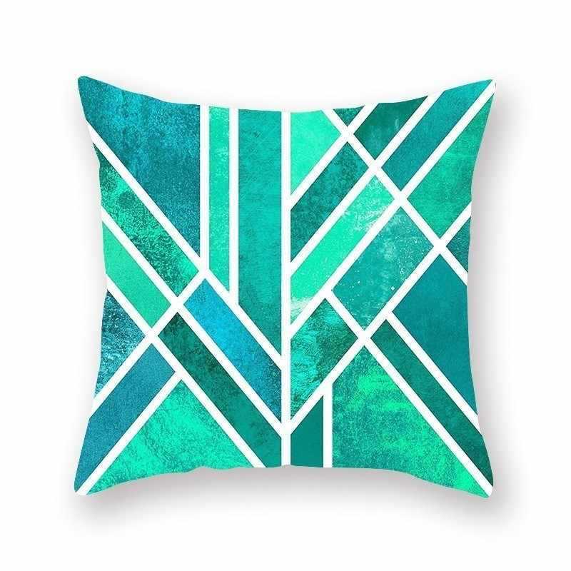 Bright Color Geometric Pillow Cushion Cover - Bold Modern Pattern for Contemporary Home - DropOnline.co