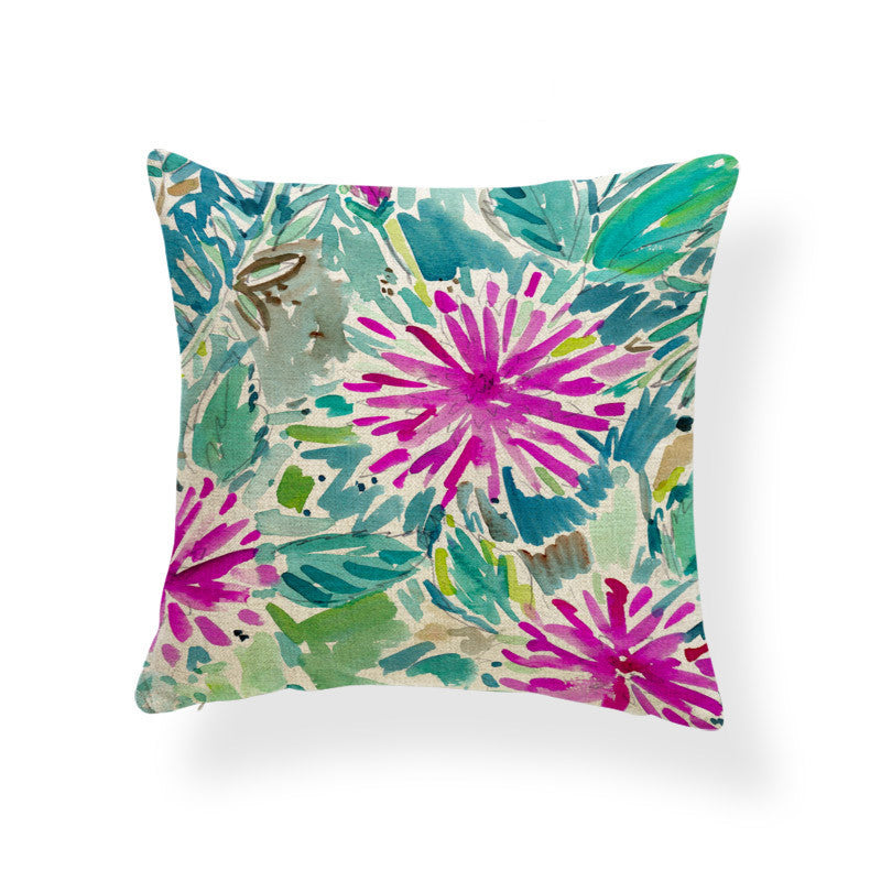 Daffodil printed cushion - DropOnline.co