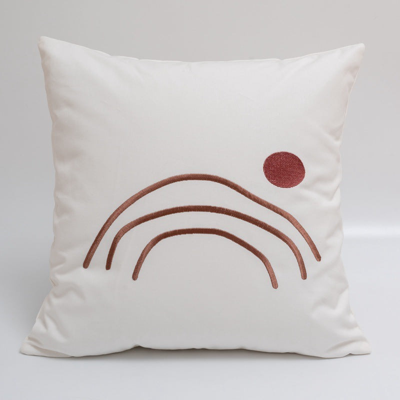 Plain Cotton Printed Model House Decorative Cushion - DropOnline.co