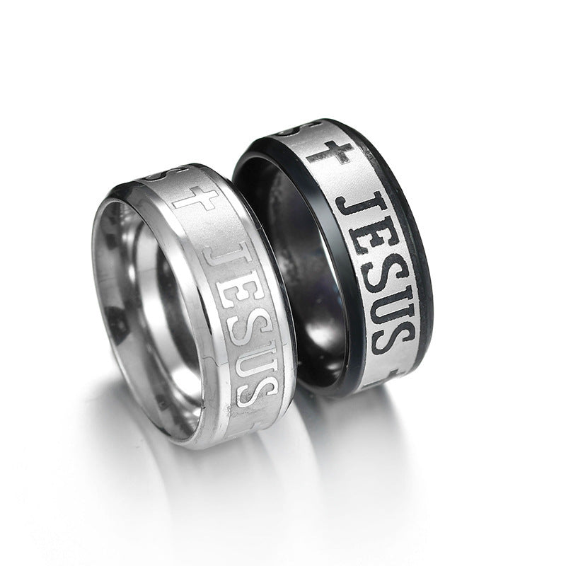 Jesus Cross Stainless Steel Ring - DropOnline.co