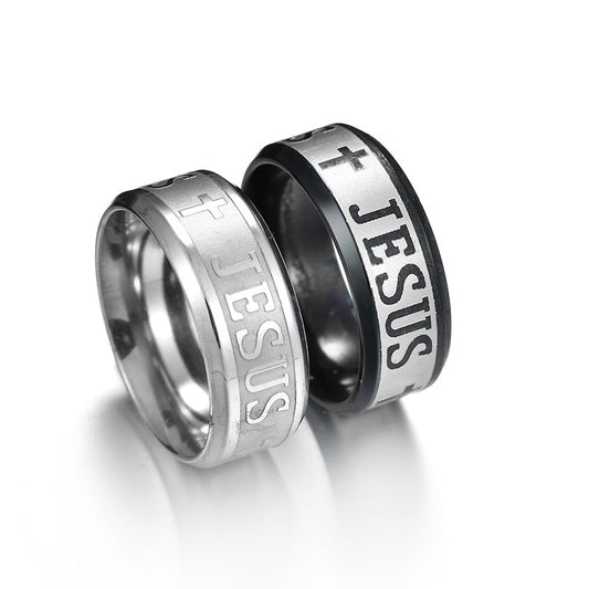Jesus Cross Stainless Steel Ring - DropOnline.co
