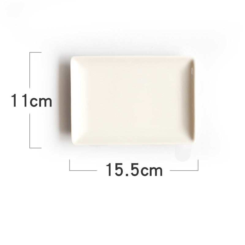 Gold Plated Dessert Plate Ceramic Jewelry Plate Home Decor - DropOnline.co