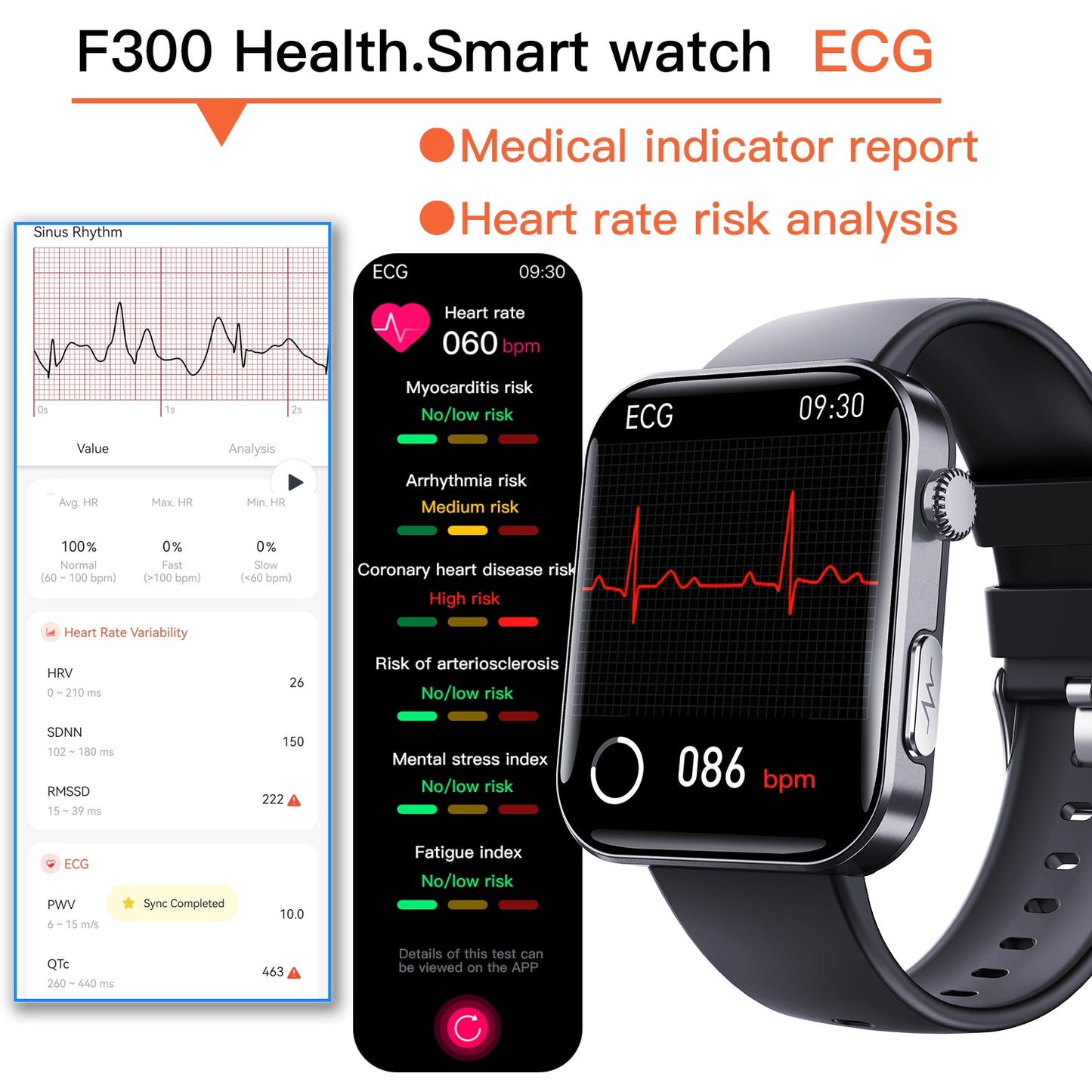 2025 Smart Watch Health Tracker 2.1in Fitness Tracker - DropOnline.co
