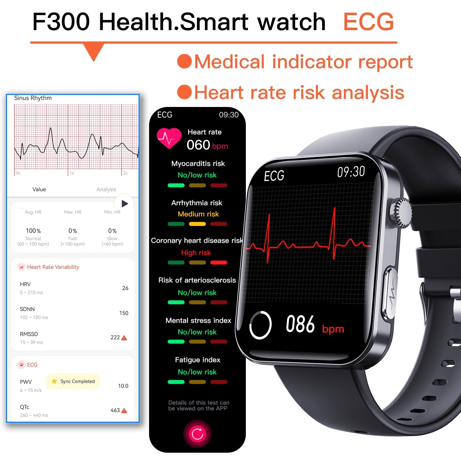2025 Smart Watch Health Tracker 2.1in Fitness Tracker - DropOnline.co