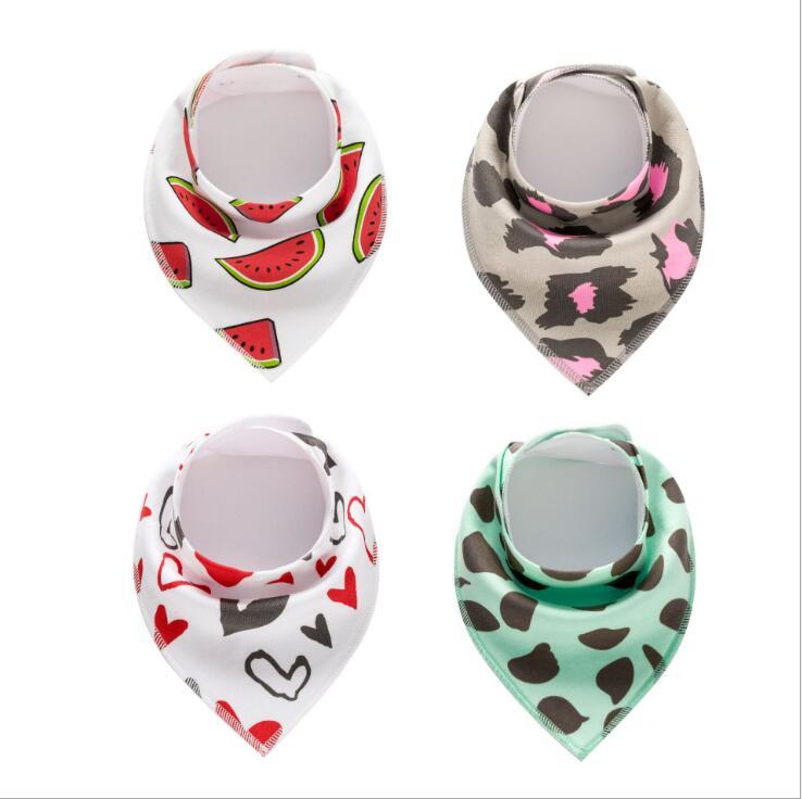 Baby Bandana Bibs 4-Pack - Cotton Triangle Drool Bibs with Arrow & Wave Prints - DropOnline.co