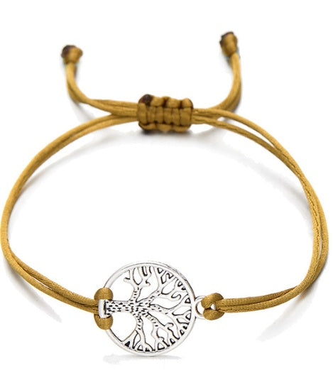 Hand-woven Red Rope Tree of Life Bracelet - DropOnline.co