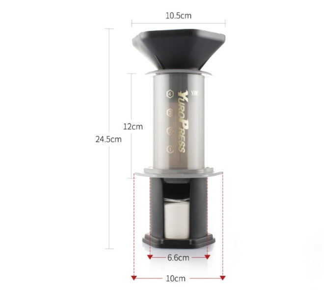 French Filter Cup Method Press Pot Tea Coffee Maker - DropOnline.co
