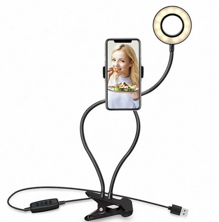 LED Selfie Ring Light for Live Adjustable Makeup Light-8cm Stand - DropOnline.co