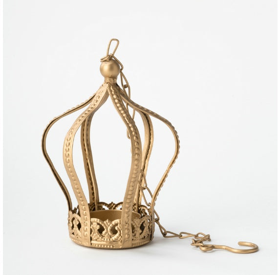 Wholesale wedding crown centrepiece candlestick gold metal candle holder for home decor - DropOnline.co