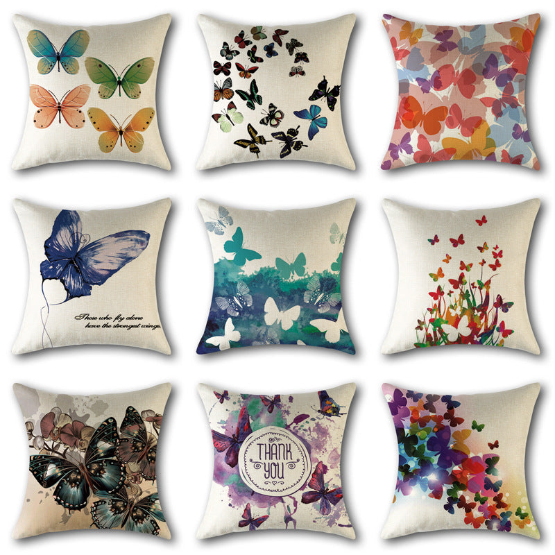 Cotton Linen Throw Pillow Cushion Cover Sofa Office - DropOnline.co