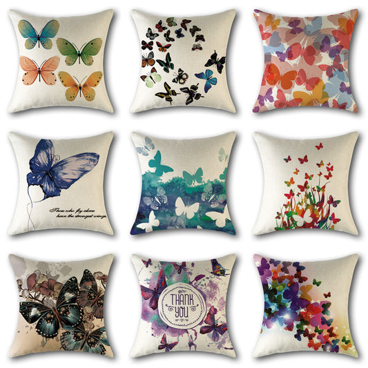 Cotton Linen Throw Pillow Cushion Cover Sofa Office - DropOnline.co