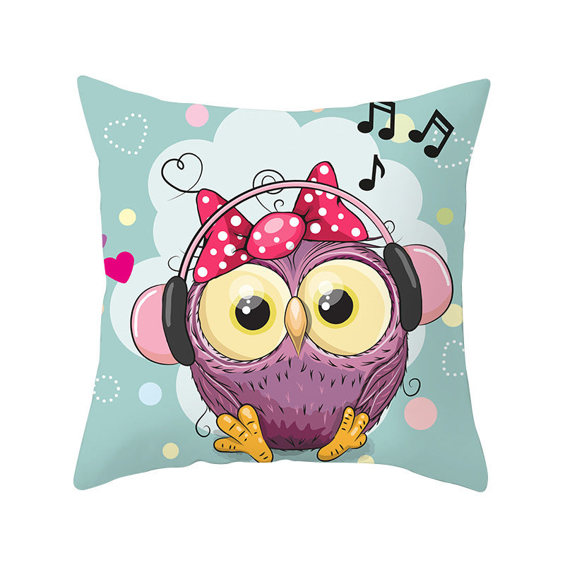 Owl animal pillowcase cushion cover - DropOnline.co