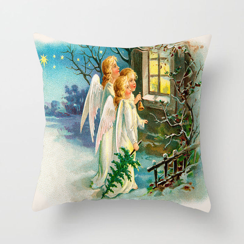 Holiday Home Decoration Cushion Cover - Festive Seasonal Throw Pillow Case for Celebrations - DropOnline.co