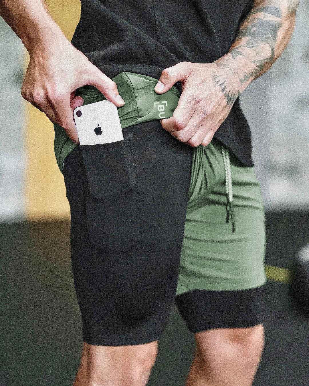Men's Pocket Compression Shorts - Athletic Performance Shorts