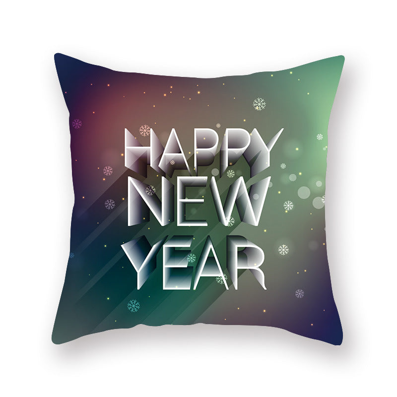 Christmas new peach skin cushion pillowcase - DropOnline.co