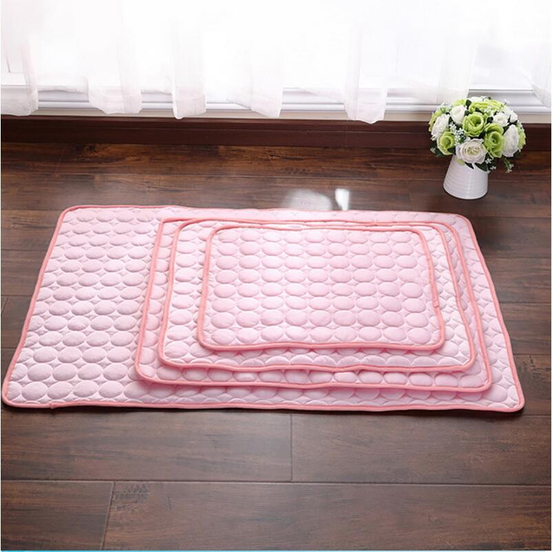 Pet Dog Cat Ice Silk Cold Nest Pad For Cooling In Summer - DropOnline.co