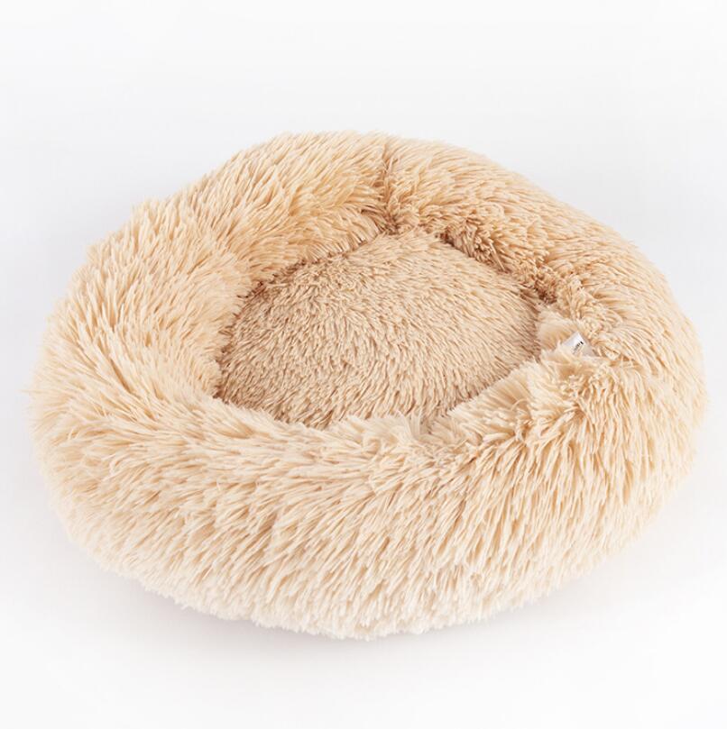 Dog Beds For Small Dogs Round Plush Cat Litter Kennel Pet Nest Mat Puppy Beds - DropOnline.co
