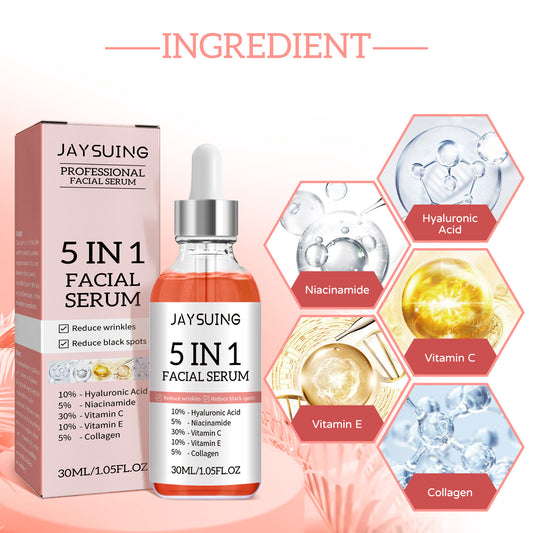 5 In 1 Facial Essence Moisturizes Skin, Tightens Skin, Lightens Spots, Acne, And Beautifies Skin Essence - DropOnline.co