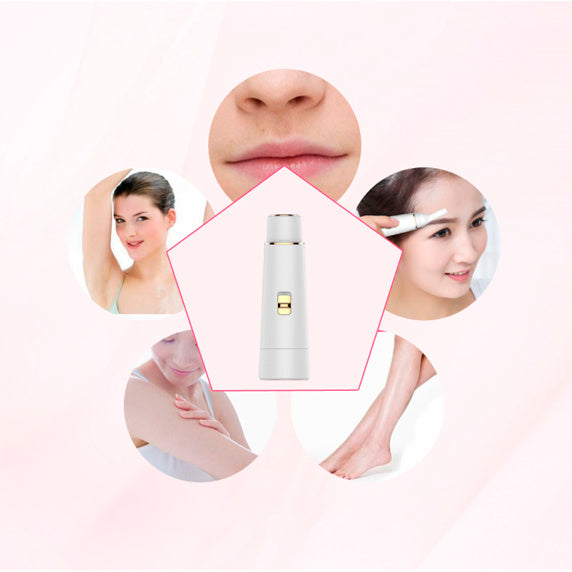 4 In 1 Facial Eyebrow Hair Epilator Remover Tool Device Painless Electric Shaver For Women - DropOnline.co