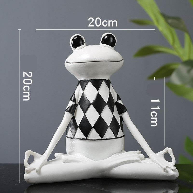 Frog Animal Small Decoration TV Cabinet Wine Cabinet Office Children's Room Home Soft Decoration Home Decor - DropOnline.co