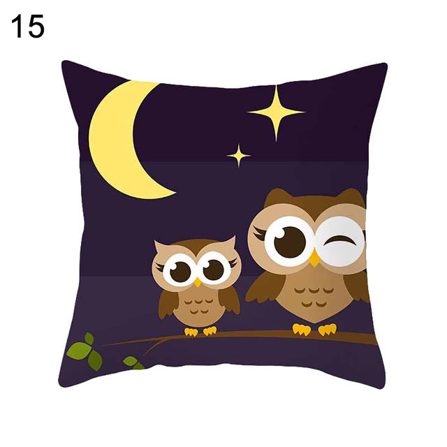 Owl animal pillowcase cushion cover - DropOnline.co