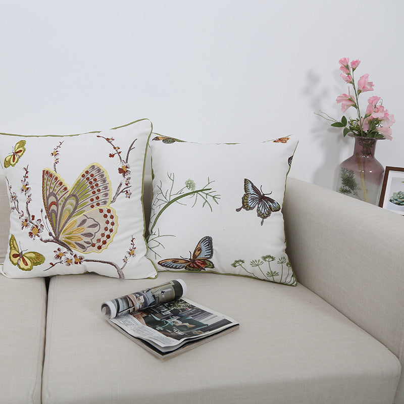 Embroidered Throw Pillow Cushion Office Sofa Pillow Cushion - DropOnline.co