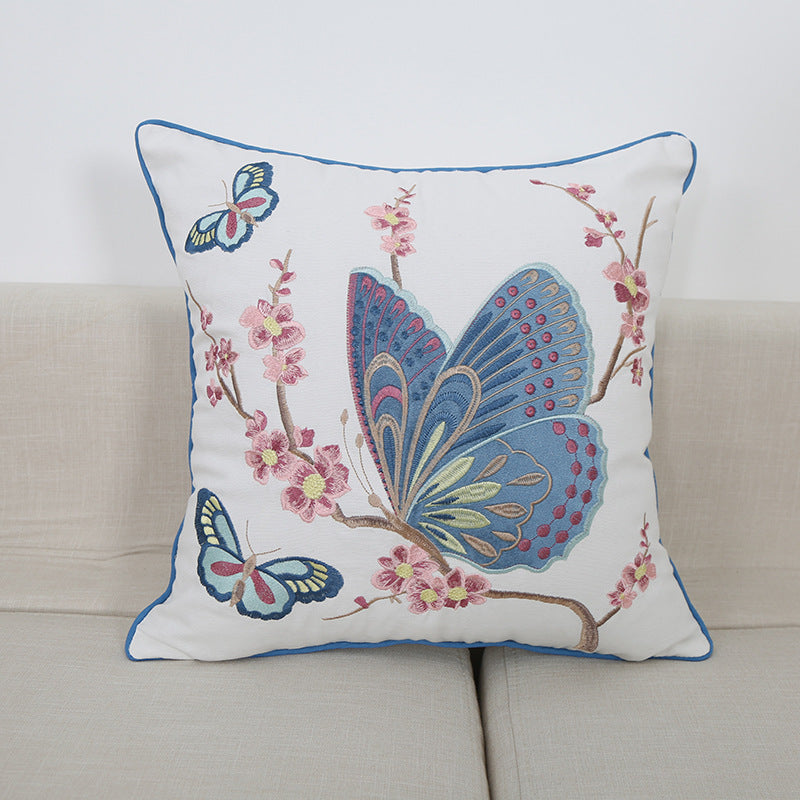 Embroidered Throw Pillow Cushion Office Sofa Pillow Cushion - DropOnline.co