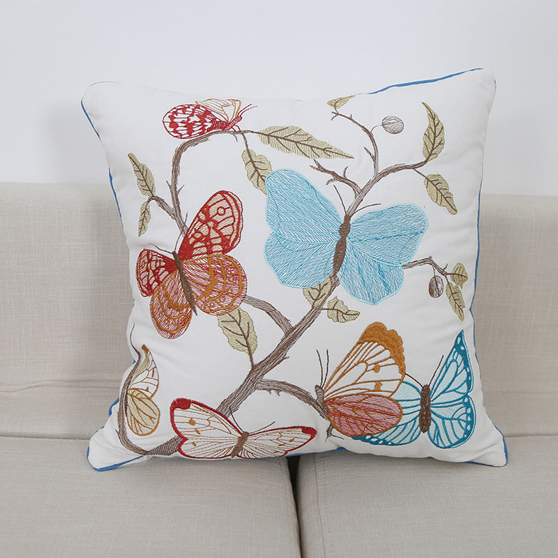 Embroidered Throw Pillow Cushion Office Sofa Pillow Cushion - DropOnline.co
