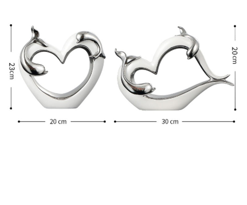 Creative Dolphin Home Ceramic Decoration - DropOnline.co