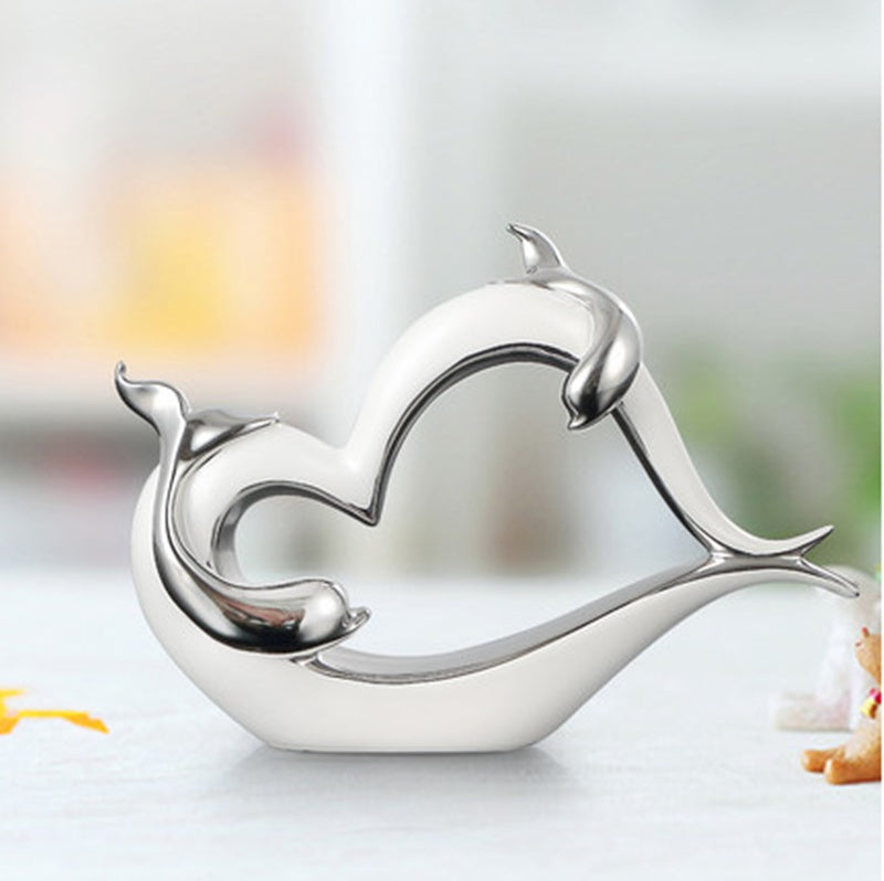 Creative Dolphin Home Ceramic Decoration - DropOnline.co