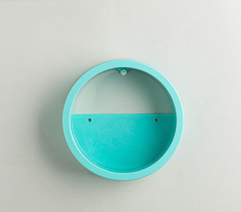 Round Iron Wall Vase Home Living Room Restaurant Hanging Basket Flower Pot Wall Decor Succulent Plant Planters Art Glass Vases - DropOnline.co