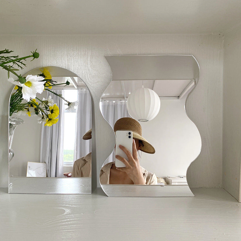 Mirror Makeup Mirror Desktop Decoration Decoration Home Accessories - DropOnline.co