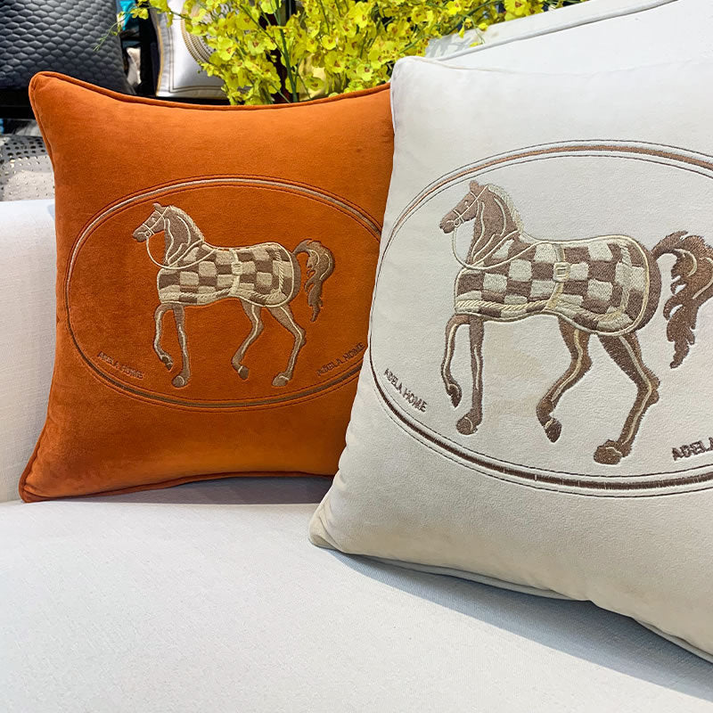 Fashion Simple Hot Stamping Embroidery Cushion Pillowcase - DropOnline.co