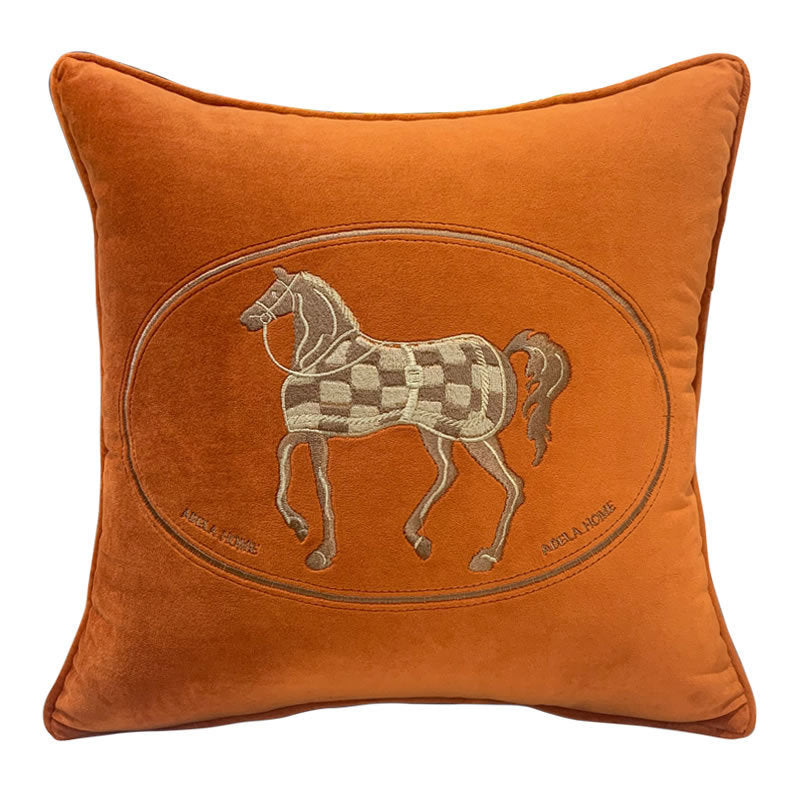 Fashion Simple Hot Stamping Embroidery Cushion Pillowcase - DropOnline.co
