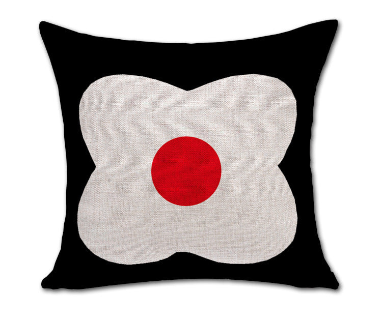 Simple Petals Four-Leaf Clover Cotton And Linen Sofa Cushion Cover - DropOnline.co