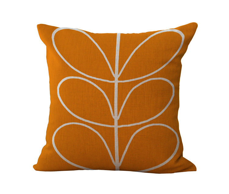 Simple Petals Four-Leaf Clover Cotton And Linen Sofa Cushion Cover - DropOnline.co