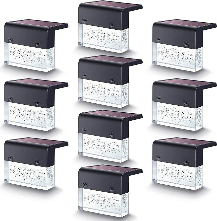 Waterproof New RGB LED Solar Light Step Fence Light - DropOnline.co