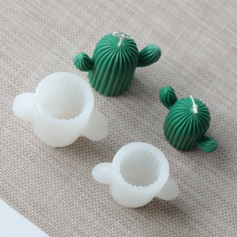 Cactus Shape Candles Mould Silicone Candle Mold Aromatherapy Plaster Handmade Making Kit Soap Crafts Mold DIY Gifts Home Decor - DropOnline.co