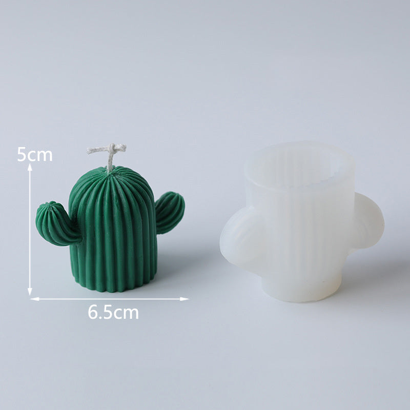 Cactus Shape Candles Mould Silicone Candle Mold Aromatherapy Plaster Handmade Making Kit Soap Crafts Mold DIY Gifts Home Decor - DropOnline.co