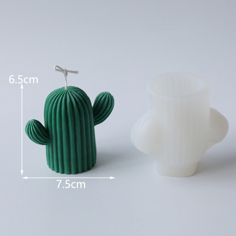 Cactus Shape Candles Mould Silicone Candle Mold Aromatherapy Plaster Handmade Making Kit Soap Crafts Mold DIY Gifts Home Decor - DropOnline.co