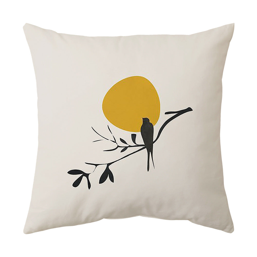 Living Room Sofa Cover Pillowcase Bay Window Cushion Peach Skin - DropOnline.co