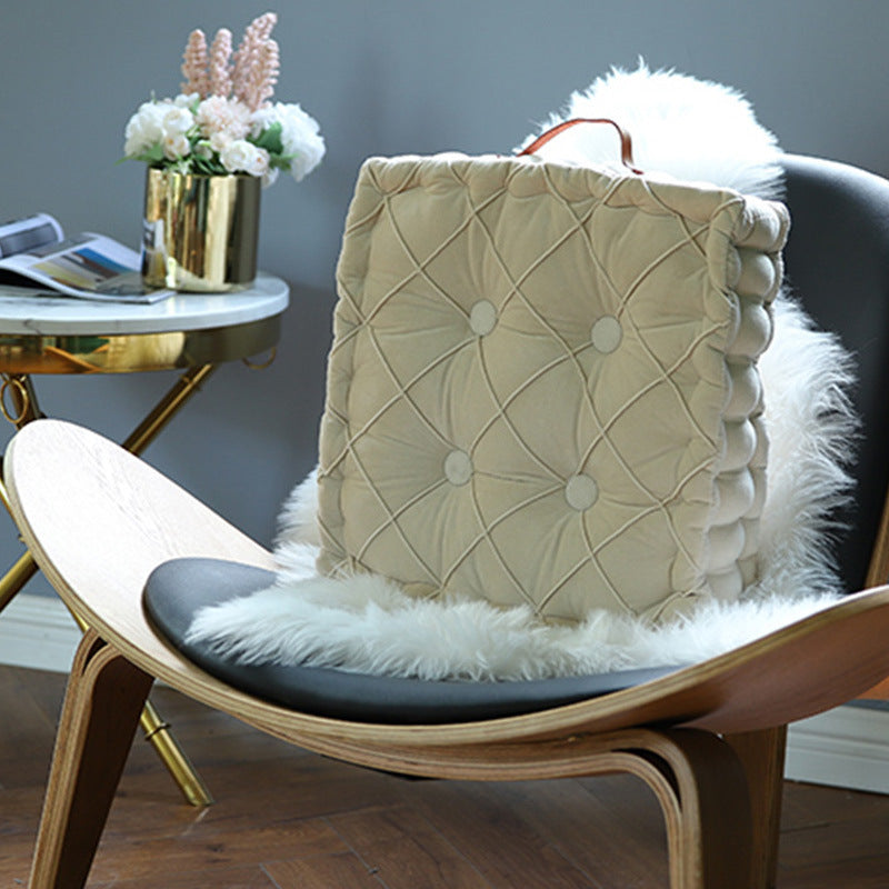 Square Bay Window Cushion With Portable Thickening Fat Cushion Round Cushion - DropOnline.co