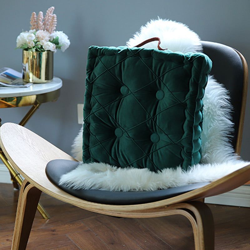 Square Bay Window Cushion With Portable Thickening Fat Cushion Round Cushion - DropOnline.co