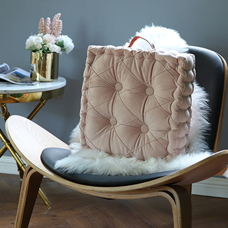 Square Bay Window Cushion With Portable Thickening Fat Cushion Round Cushion - DropOnline.co