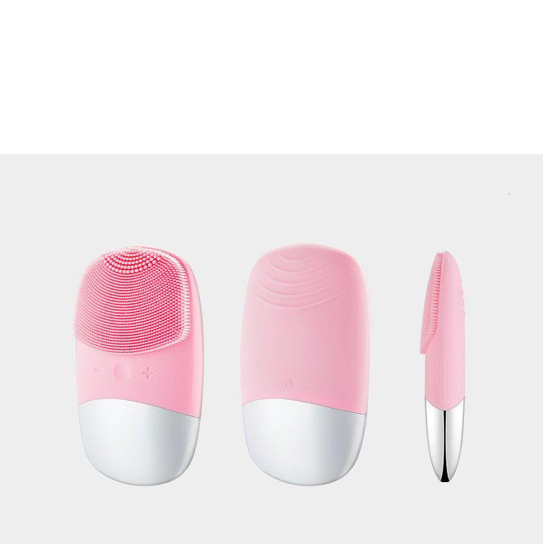 Mini Silicone Electric Face Cleansing Brush Electric Facial Cleanser Facial Cleansing Brush Skin Massager Skin Care Tools - DropOnline.co