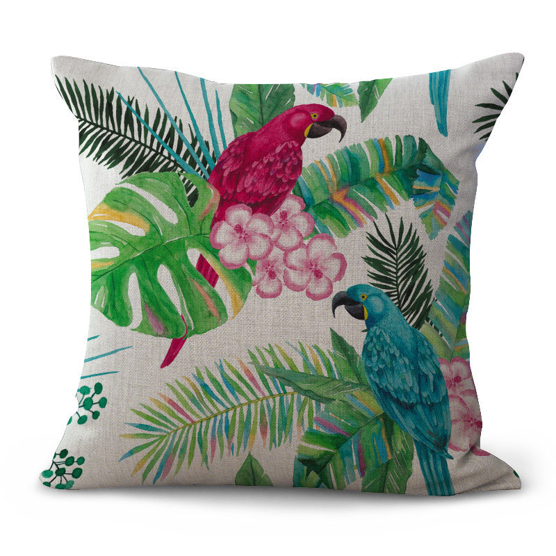Tropical Plant Cushion Cover Living Room Sofa - DropOnline.co