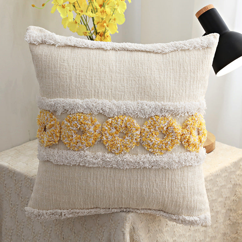 Homestay Style Luxury Tufted Pillow Sofa Cushion - DropOnline.co