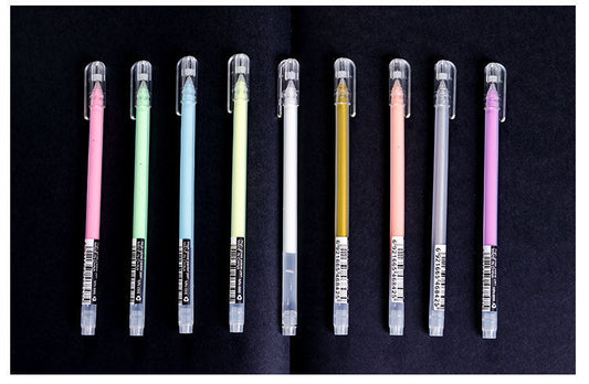 Highlighter Pen Set Flashing Pen Cute Korean Style Highlight Pen Color Gel Pen - DropOnline.co